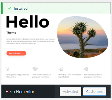 Hello theme Elementor - best theme for Elementor